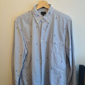 J.Crew Embroidered Oxford Shirt